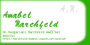 amabel marchfeld business card